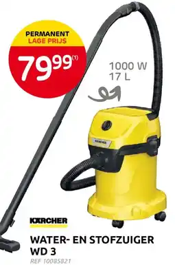Brico WATER- EN STOFZUIGER WD 3 aanbieding