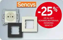 Brico Op al het schakelmateriaal diamond sencys aanbieding