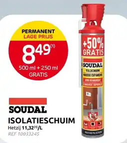 Brico SOUDAL ISOLATIESCHUIM aanbieding