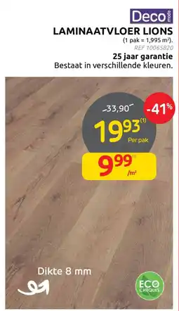 Brico Laminaatvloer lions aanbieding