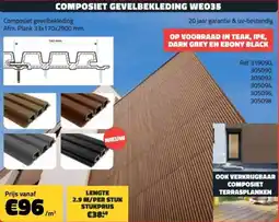 Bouwcenter Frans Vlaeminck Composiet Gevelbekleding WE035 aanbieding