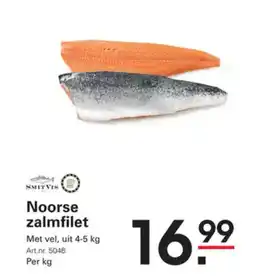 Sligro Noorse zalmfilet aanbieding