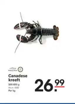 Sligro Canadese kreeft aanbieding