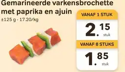 Bon Ap Gemarineerde varkensbrochette met paprika en ajuin aanbieding
