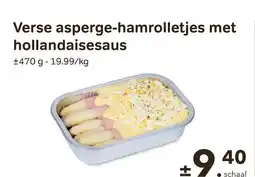 Bon Ap Verse asperge-hamrolletjes met hollandaisesaus aanbieding