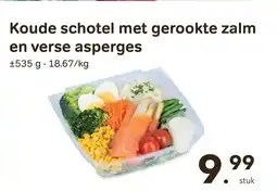 Bon Ap Koude schotel met gerookte zalm en verse asperges aanbieding