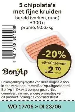 Bon Ap hipolata's met fijne kruiden aanbieding