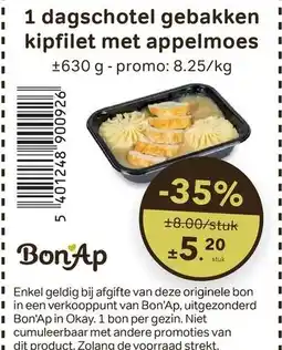 Bon Ap dagschotel gebakken kipfilet met appelmoes aanbieding