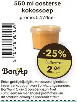 Bon Ap oosterse kokossoep aanbieding