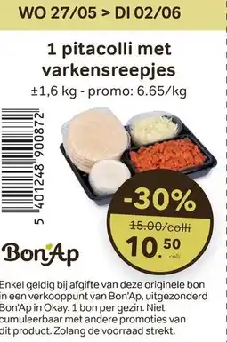 Bon Ap 1 pitacolli met varkensreepjes aanbieding