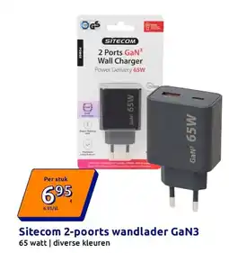 Action Sitecom 2 poorts wandlader gan3 aanbieding