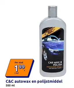 Action C&C autowax en polijstmiddel aanbieding