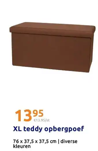 XL teddy opbergpoef