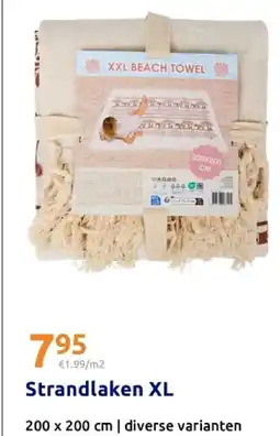 Action Strandlaken XL aanbieding