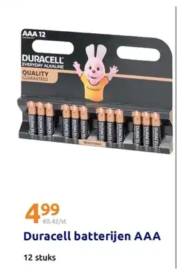 Action Duracell batterijen AAA aanbieding