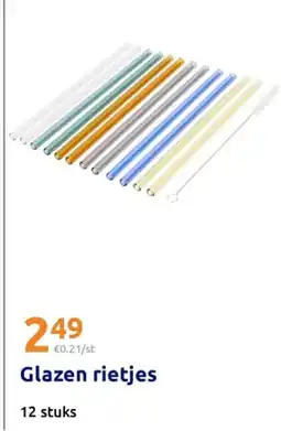 Action Glazen rietjes aanbieding