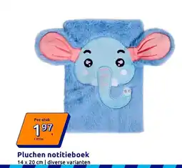 Action Pluchen notitieboek aanbieding