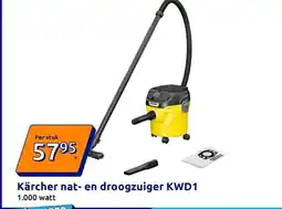 Action Kärcher nat en droogzuiger KWD1 aanbieding