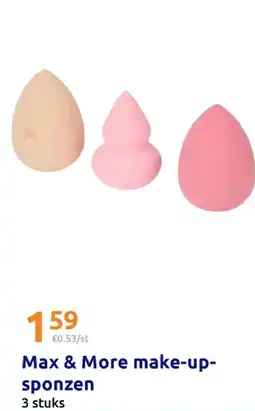 Action Max & More make-upsponzen aanbieding