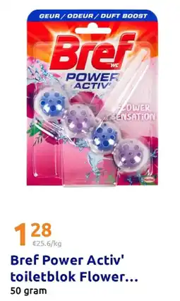 Action Bref Power Activ' toiletblok Flower Sensation aanbieding
