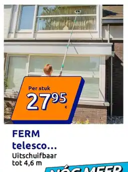 Action FERM telescopische wasborstel aanbieding