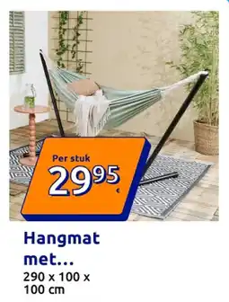 Action Hangmat met frame - olijfgroen aanbieding