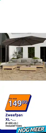 Action Zweefparasol XL - antraciet aanbieding