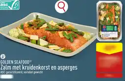 ALDI Zalm met kruidenkorst en asperges aanbieding