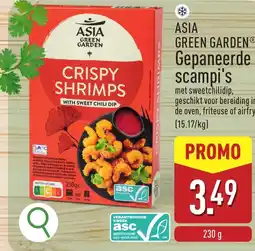 ALDI Gepaneerde scampi's aanbieding