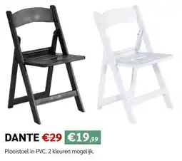 Crack Dante Plooistoel in PVC aanbieding