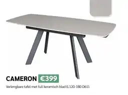 Crack Cameron Verlengbare Tafel met Full Keramisch Blad aanbieding