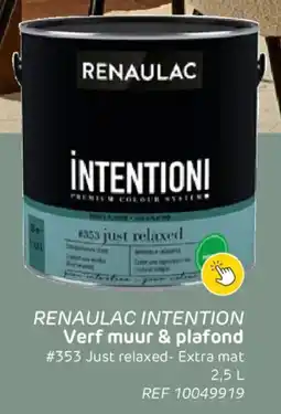 Brico Renaulac Intention Verf Muur & Plafond aanbieding