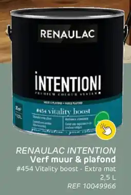 Brico Renaulac Intention Verf Muur & Plafond aanbieding