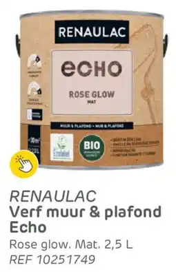 Brico Renaulac Verf muur & plafond Echo aanbieding