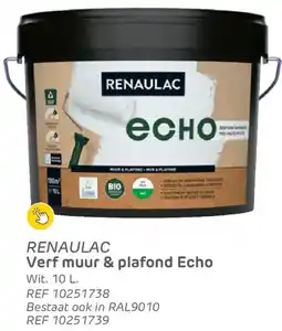 Brico Renaulac Verf muur & plafond Echo aanbieding