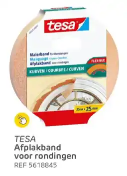 Brico Tesa Afplakband voor Rondingen aanbieding