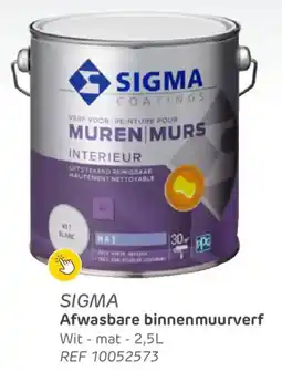 Brico Sigma Afwasbare Binnenmuurverf aanbieding