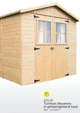 Brico Solid Tuinhuis Mayenne in geïmpregneerd hout aanbieding