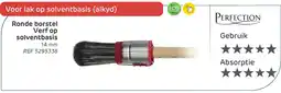 Brico Perfection Ronde borstel Verf op solventbasis aanbieding