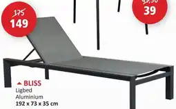 Weba Bliss Ligbed Aluminium aanbieding