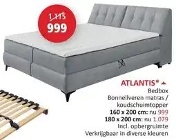 Weba Atlantis Bedbox Bonnellveren matras / koudschuimtopper aanbieding
