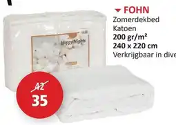 Weba Fohn Zomerdekbed Katoen aanbieding