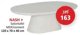 Weba Nash Salontafel MDF/cement aanbieding