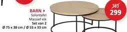 Weba Barn Salontafel Massief eik aanbieding
