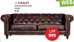 Weba Stanley Chesterfield zetel Leder aanbieding