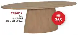 Weba Cargo Tafel Massief eik aanbieding