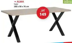 Weba Alma Tafel aanbieding