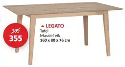Weba Legato Tafel Massief eik aanbieding