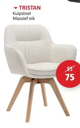 Weba Tristan Kuipstoel Massief eik aanbieding
