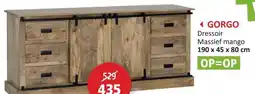Weba Gorgo Dressoir Massief mango aanbieding